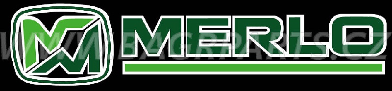 Nálepka - logo Merlo zelené
