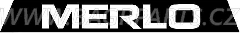 Nálepka - logo Merlo černé